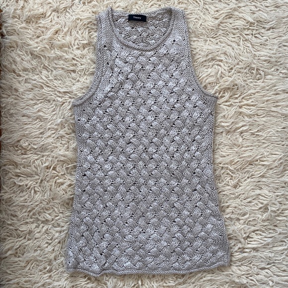 Theory Pre-fall 2020 Open Weave Tank- S - Picture 1 of 4